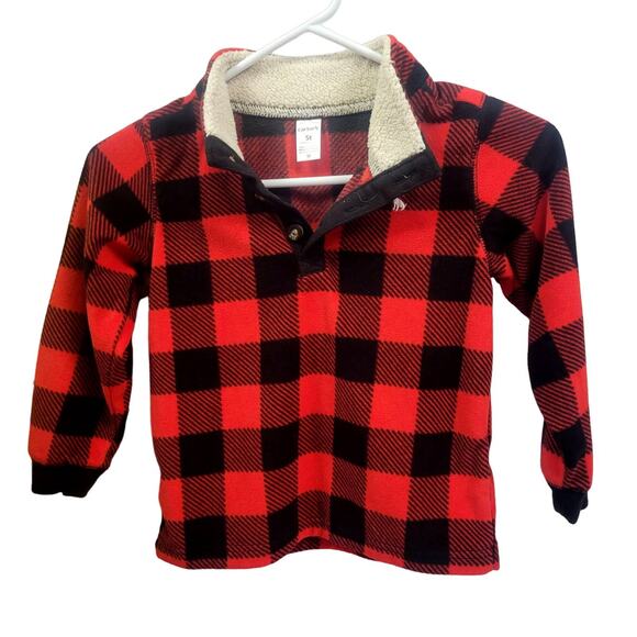Carter's Boy's Flannel Pullover Shirt Size 5T - Picture 1 of 5